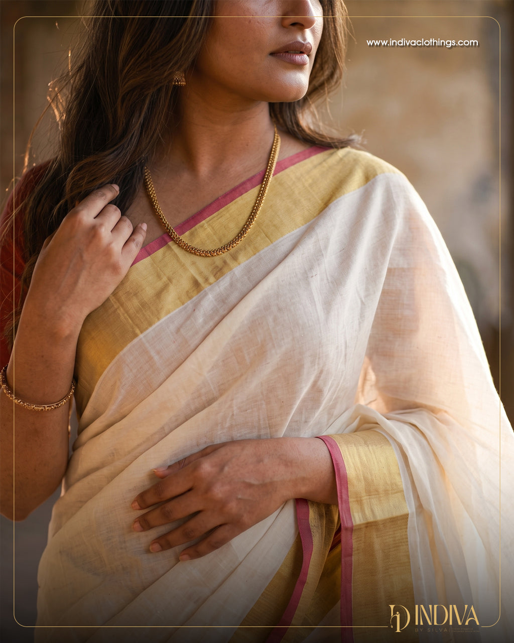 Mul cotton saree  Without Blouse pieces
