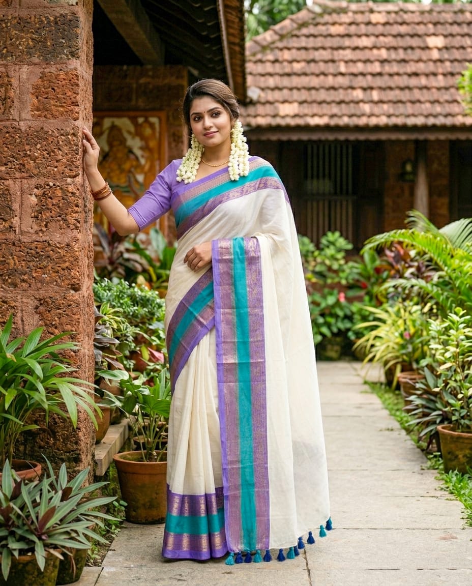 Pure Mul Cotton Saree