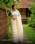 Pure Mul Cotton Saree - Indiva By Silva