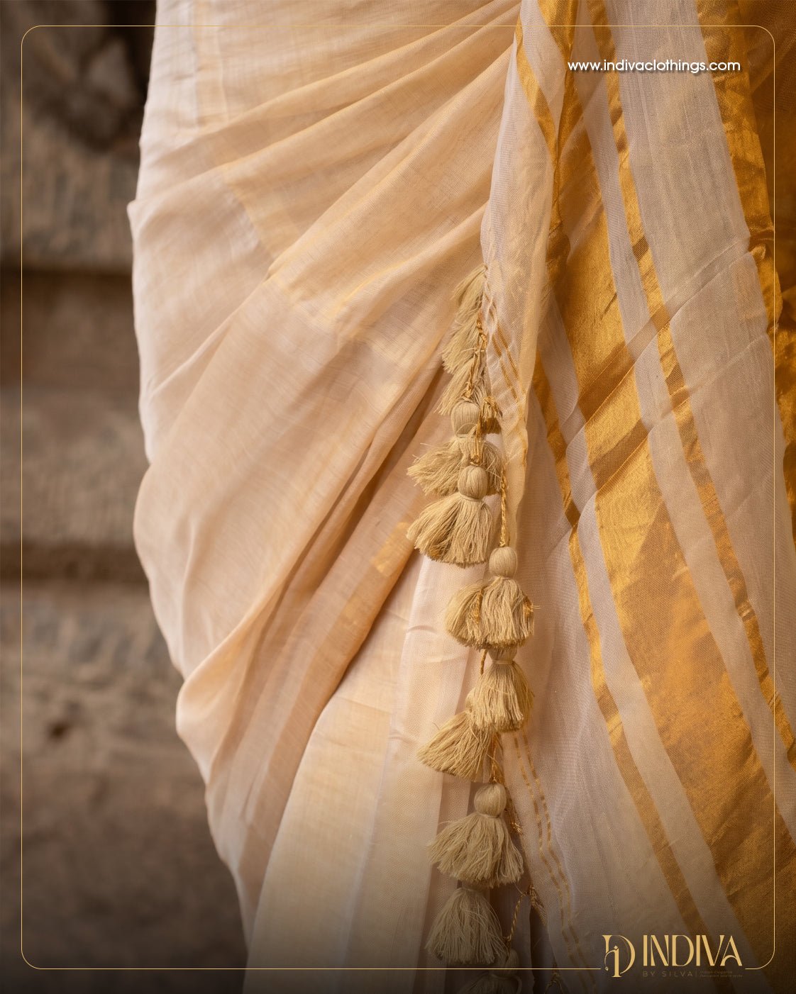 Soft Mul Cotton Saree - Indiva By Silva