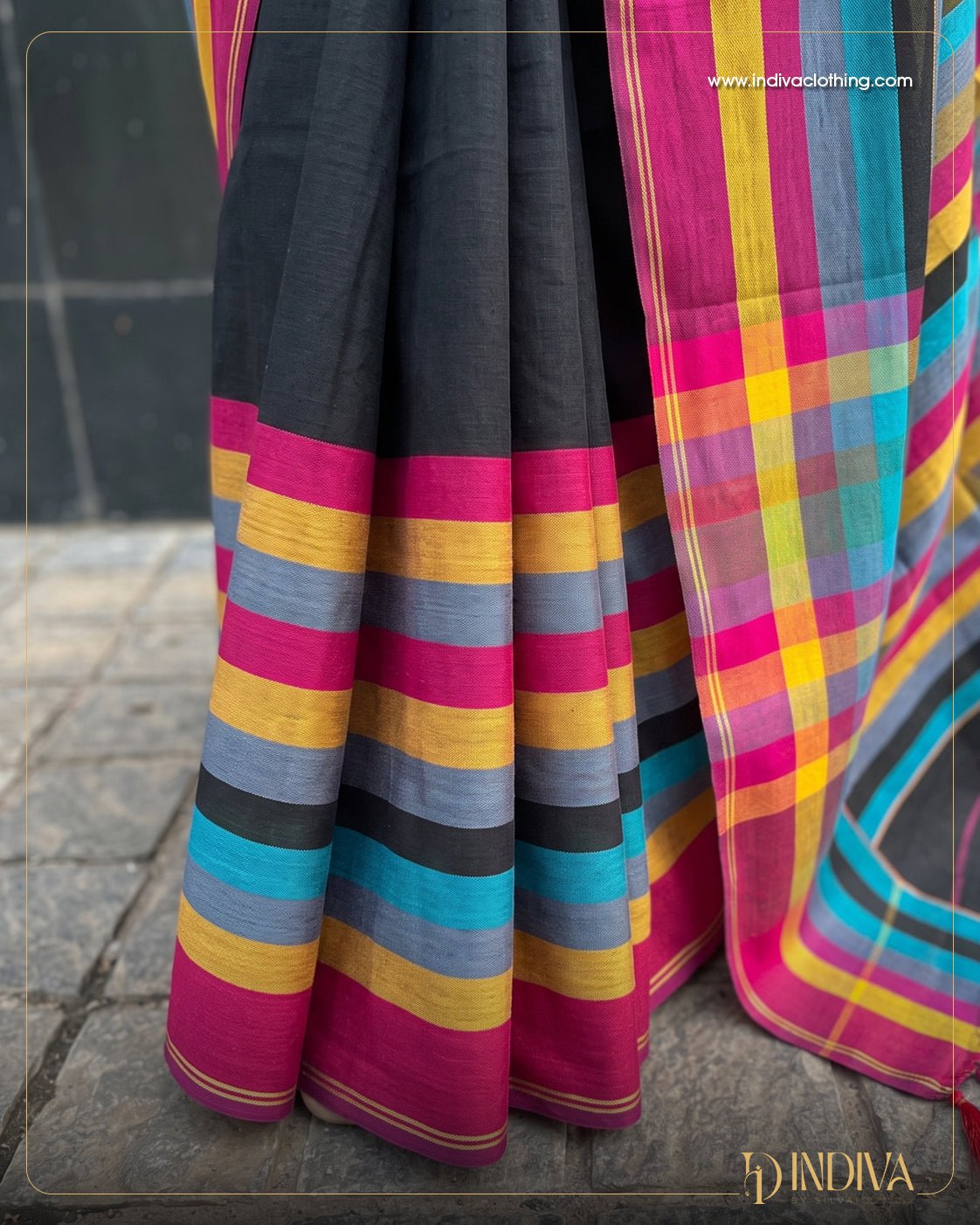 Soft Mul cotton Saree - Indiva By Silva